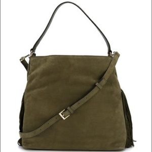 DVF Voyage Boho Fringe Shoulder Bag